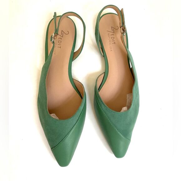27 Edit Makenna Slingback Flat By Naturalizer 5.5 Green - Picture 3 of 10